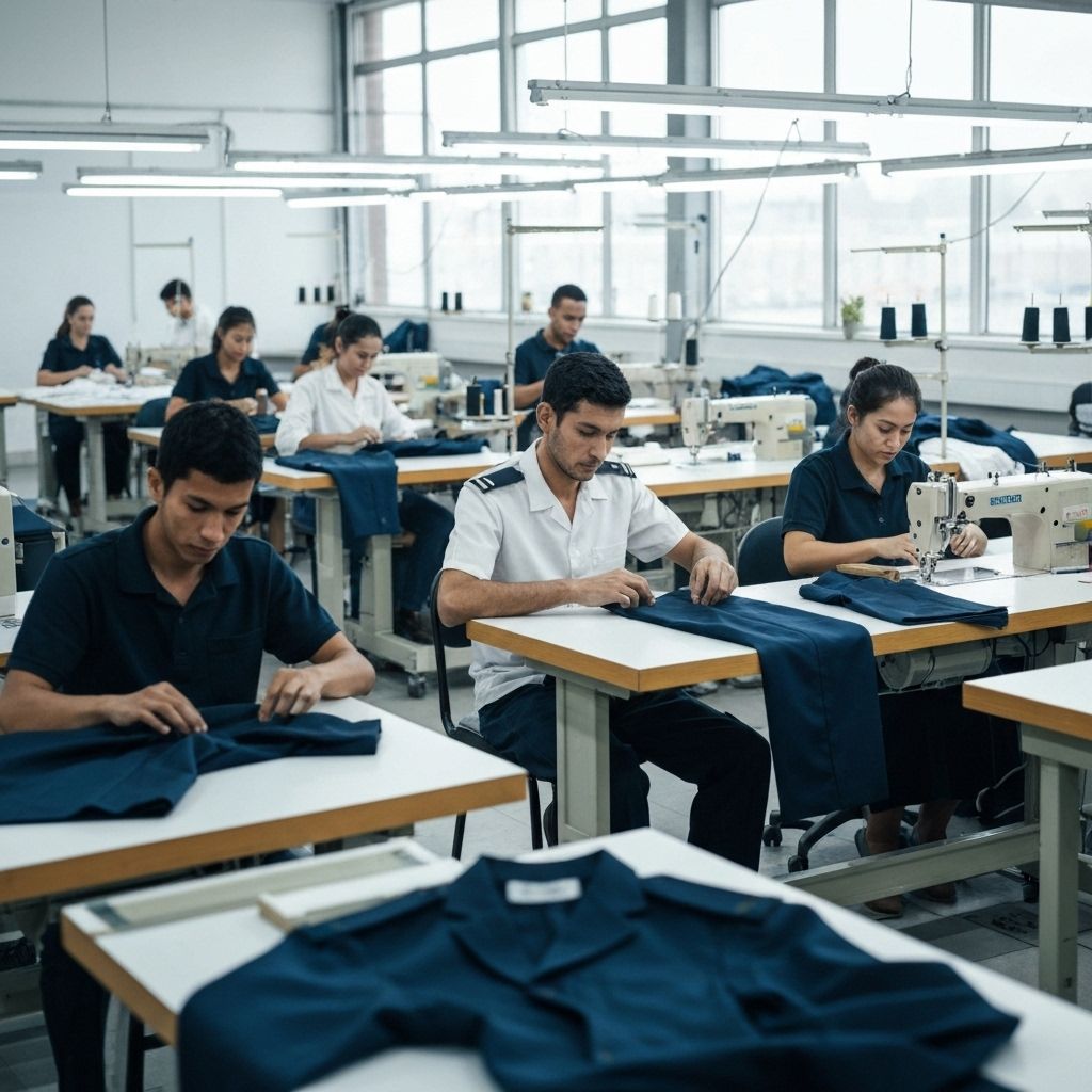 Workshop konveksi dengan pekerja profesional